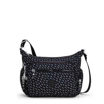 Torba Crossbody Kipling Gabbie Small Printed Niebieskie Białe | PL 2066SG